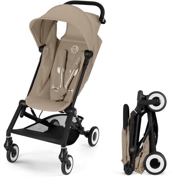 Poussette canne ultra-compacte Agis CYBEX - 5 a 22 kg (6 mois - 4 ans) - poussette légere 6,3 kg - compatible avion - Almond Beige