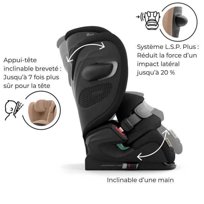 CYBEX Siege auto Pallas G3 Plus Moon black - 15 mois a 12 ans