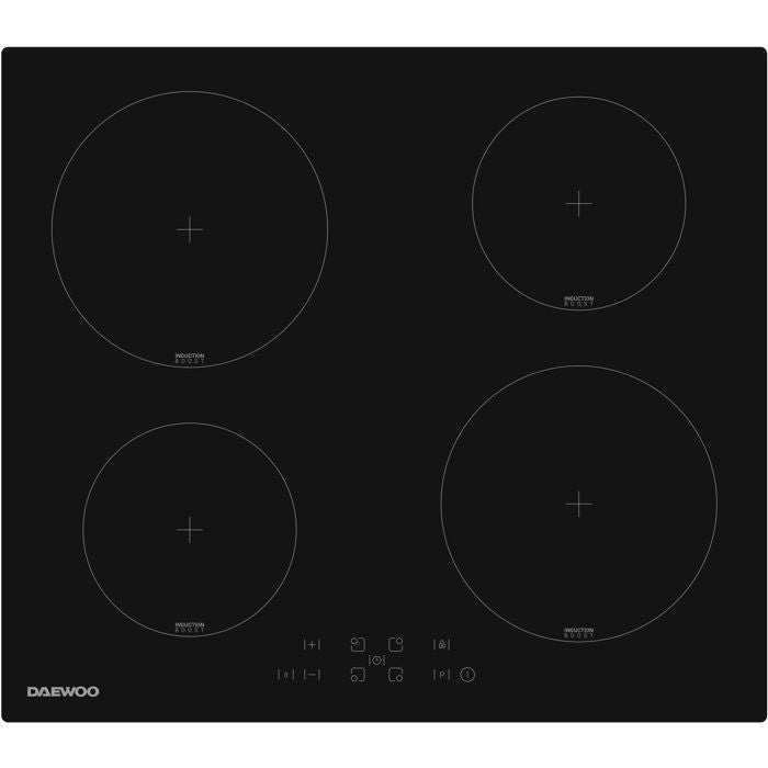 Plaque de cuisson a induction - DAEWOO - 4 foyers - 60 cm - BH6ITF37BNM - Noir