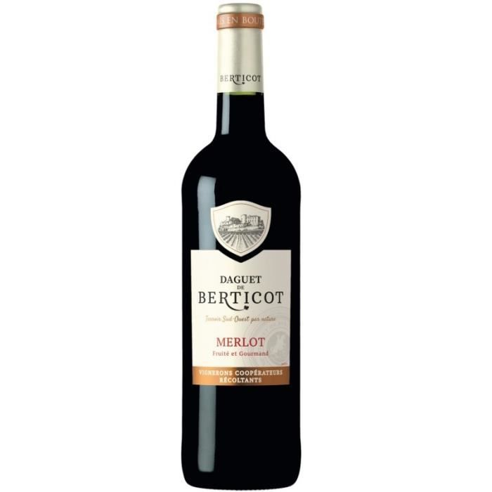 Daguet de Berticot Atlantique Merlot - Vin rouge de Bordeaux 2023