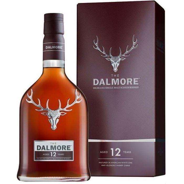 Dalmore 12 ans - Whisky - Ecosse - 40% vol - 70 cl avec étui