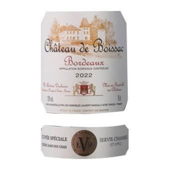 Château de Boissac 2022 Bordeaux - Vin rouge de Bordeaux