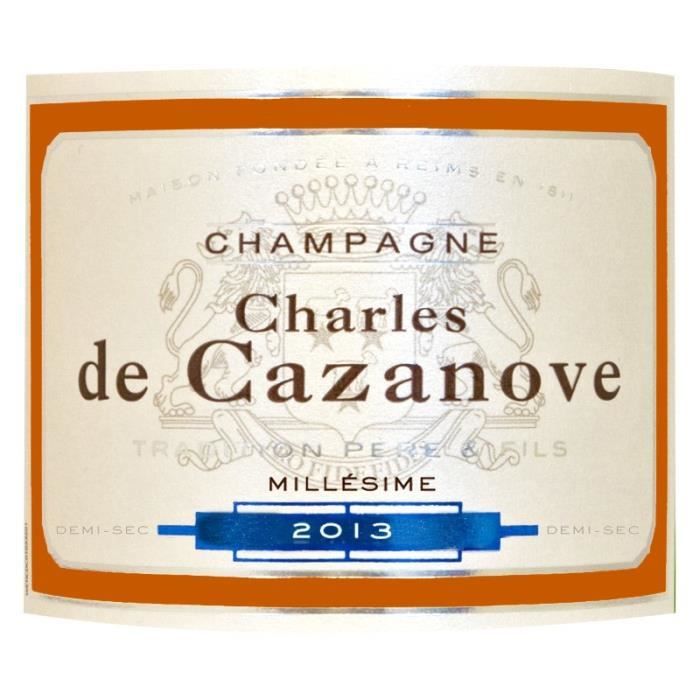 Champagne De Cazanove Demi-sec millésimé - 2014