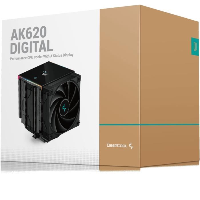 Deepcool - AK620 Digital (Noir) - Ventirad CPU - 2x120mm