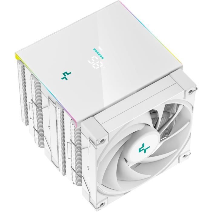 Ventirad CPU - DEEPCOOL AK620 Digital - Ventilateur 2x 120 mm - Blanc