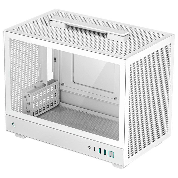 Boitier PC - DEEPCOOL - CH160 - Sans alimentation - Mini tour - Format M-ITX - Blanc