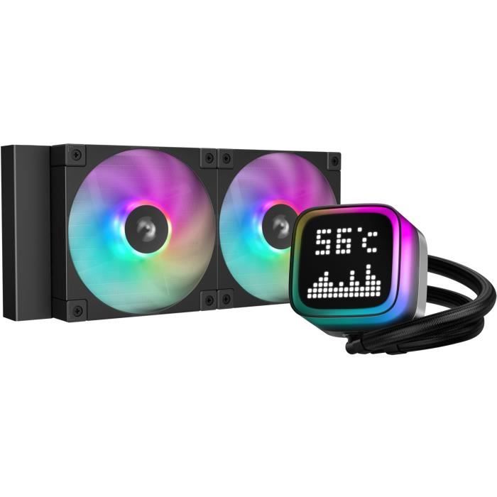 Watercooling AIO - DEEPCOOL LP240 - Ventilateurs 2x 120 mm ARGB - Noir