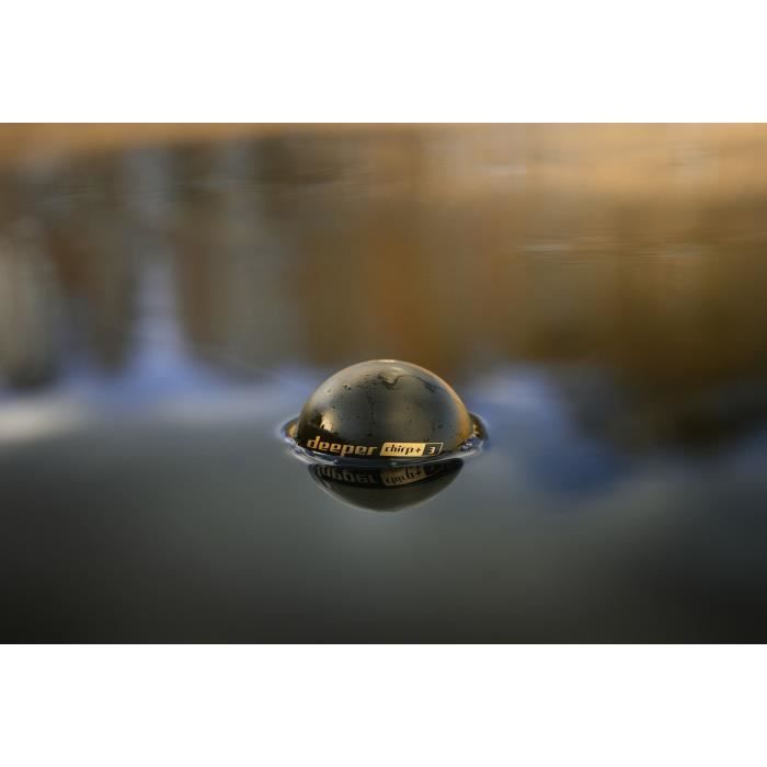 Sondeur de peche sans fil avec GPS et création carto 3D - DEEPER - CHIRP+3D - Noir