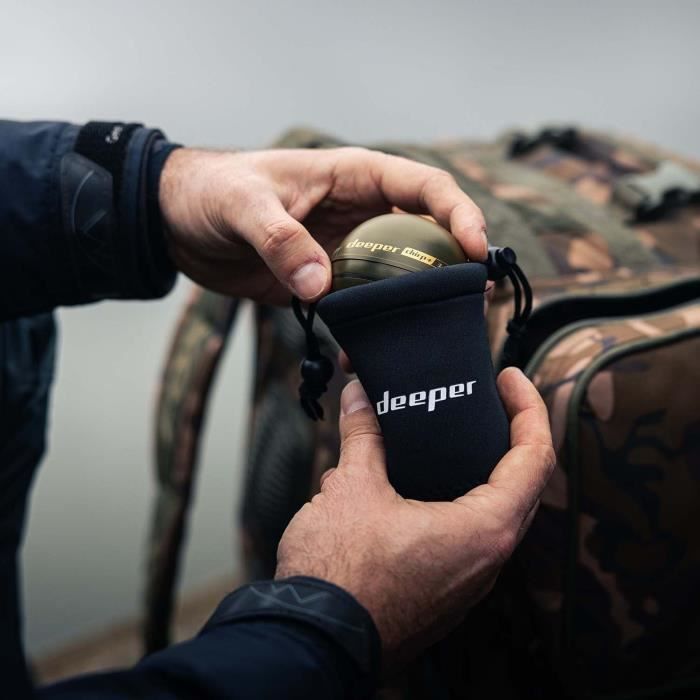 Sondeur de peche sans fil avec GPS et création carto 3D - DEEPER - CHIRP+3D - Noir