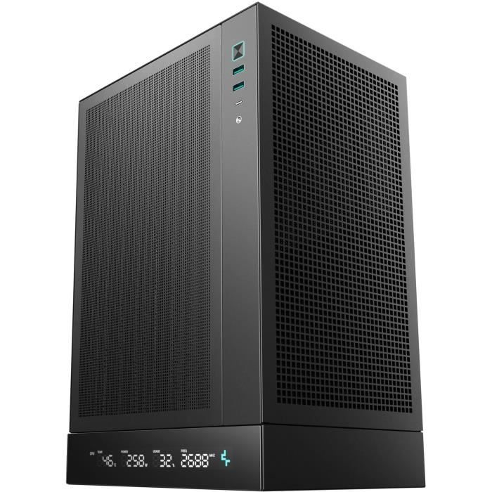 Boitier sans alimentation - DEEPCOOL CH170 Digital - Mini tour - Format M-ITX - Noir