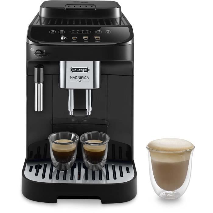 Machine expresso automatique avec broyeur - DELONGHI - Magnifica Evo ECAM290.22.B - 1450W - 3 boissons - 1,8L - Noir