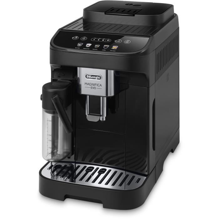 Machine expresso automatique avec broyeur De'Longhi Magnifica Evo - ECAM290.61.B -technologie boissons lactÈes, Noir