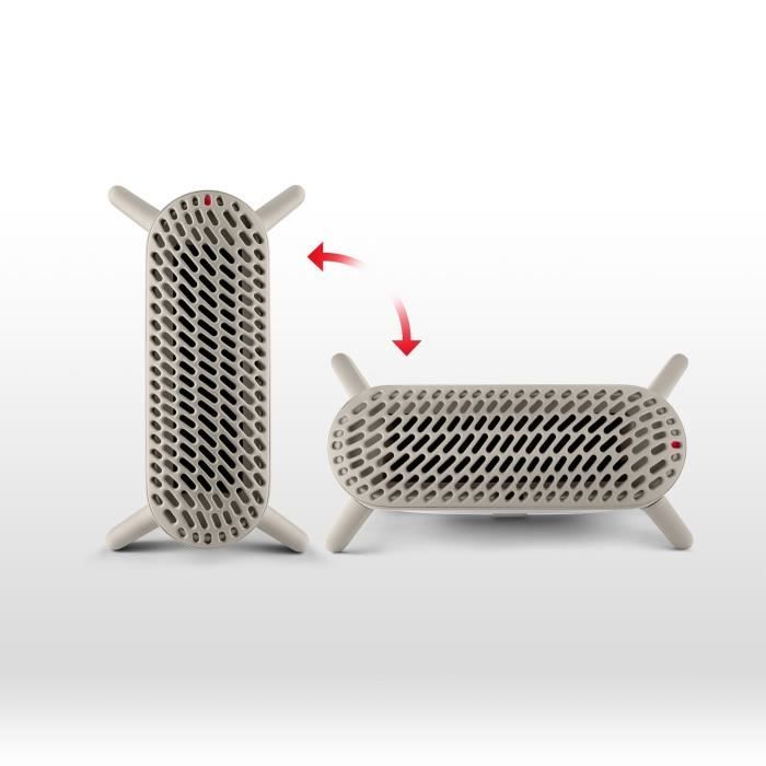 Radiateur soufflant - DELONGHI - Métal - 2000 W max - Position verticale et horizontale - Silencieux (43 dB)