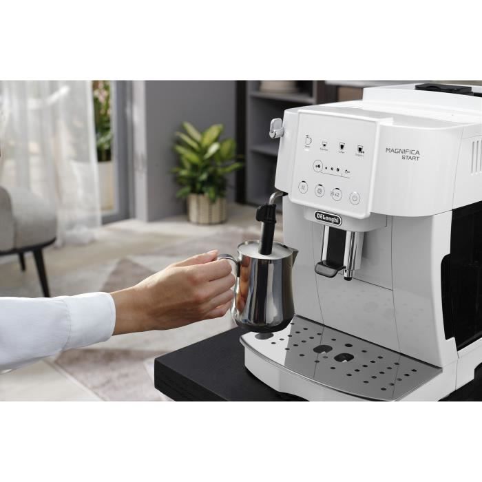 Machine expresso broyeur - De'Longhi - Magnifica start - ECAM220.21.W - 4 recettes - Blanc