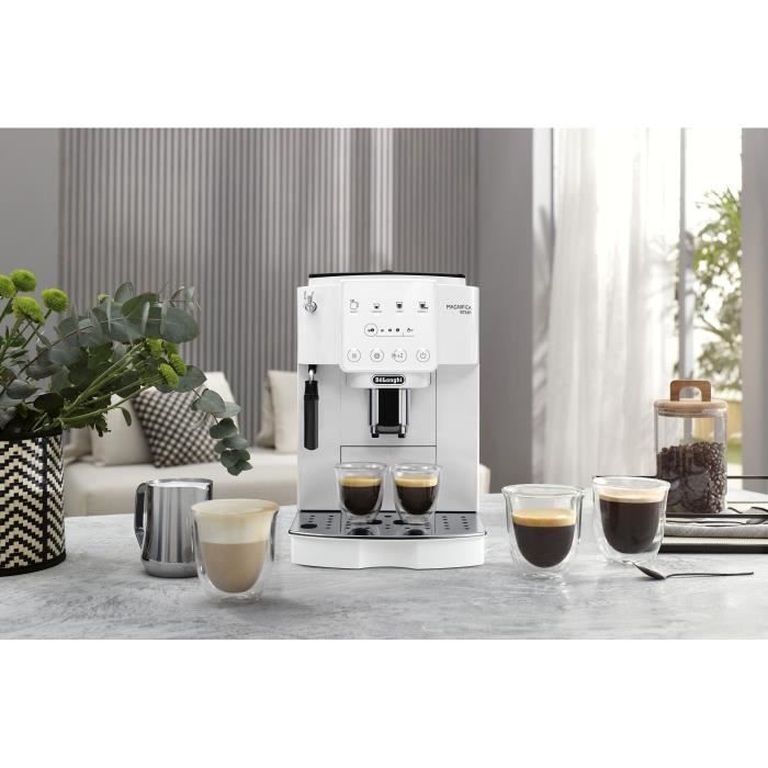 Machine expresso broyeur - De'Longhi - Magnifica start - ECAM220.21.W - 4 recettes - Blanc