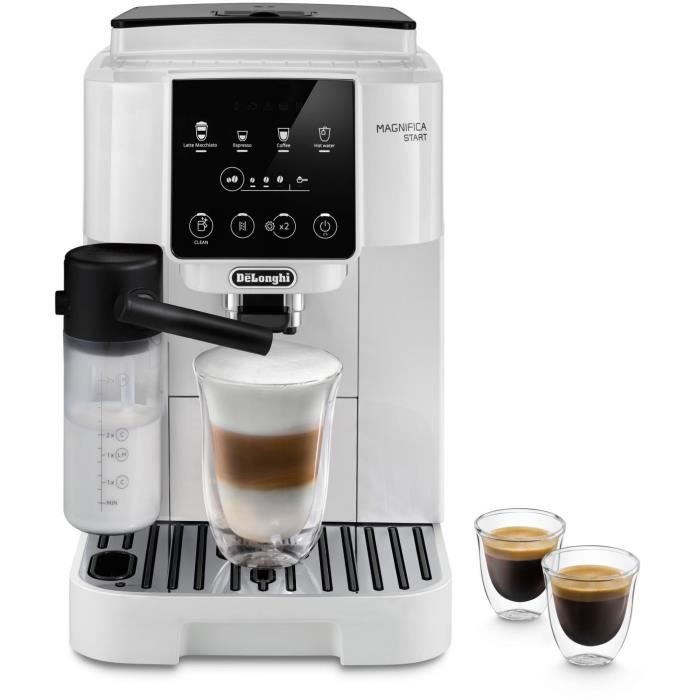 Machine expresso broyeur DELONGHI Magnifica Start ECAM220.61.W - Blanc inox - machine a cafÈ a grains