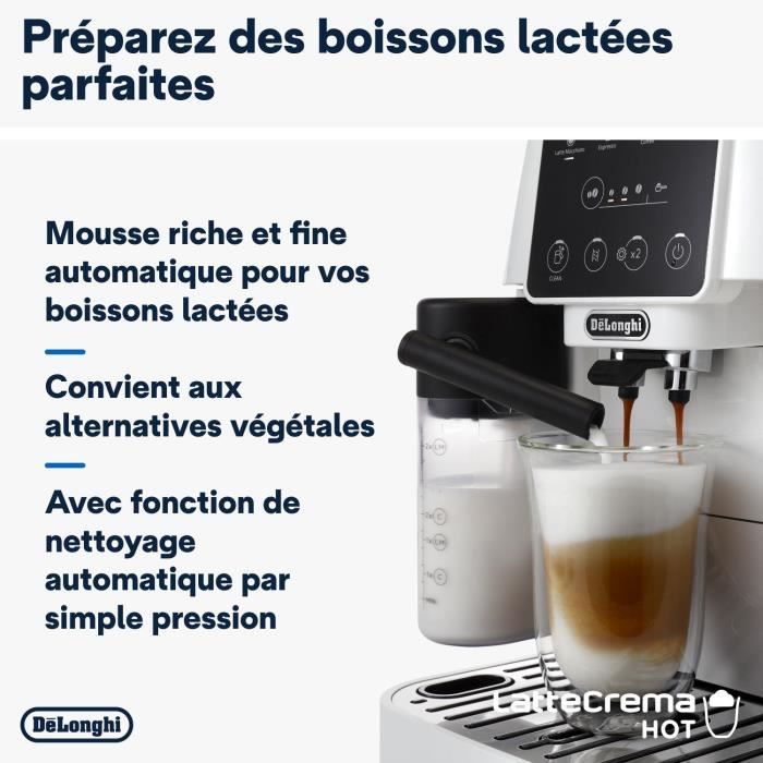 Machine expresso broyeur DELONGHI Magnifica Start ECAM220.61.W - Blanc inox - machine a cafÈ a grains