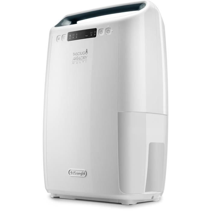Deshumidificateur DELONGHI - DEXD216RF - Fonction buanderie - DÈbit d'air 125 m3/h - CapacitÈ 2,1 L