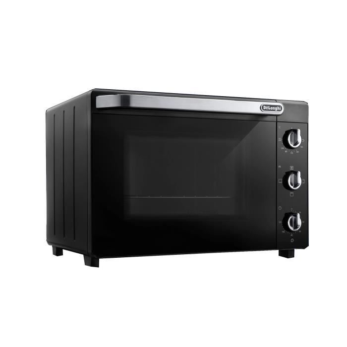 Mini-four - Chaleur tournante - DELONGHI - EO 40112.BK - Noir - Porte double vitrage - 40 L - 51,5 x 44 x 36 cm - 2000 W