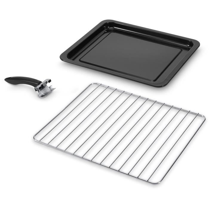 Mini-four - Chaleur tournante - DELONGHI - EO 40112.BK - Noir - Porte double vitrage - 40 L - 51,5 x 44 x 36 cm - 2000 W