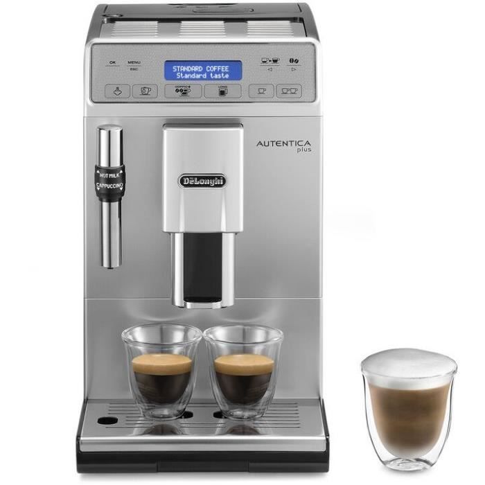 Machine a café expresso avec broyeur - DELONGHI - Autentica Plus ETAM29.620.SB - Café en grains - Argent