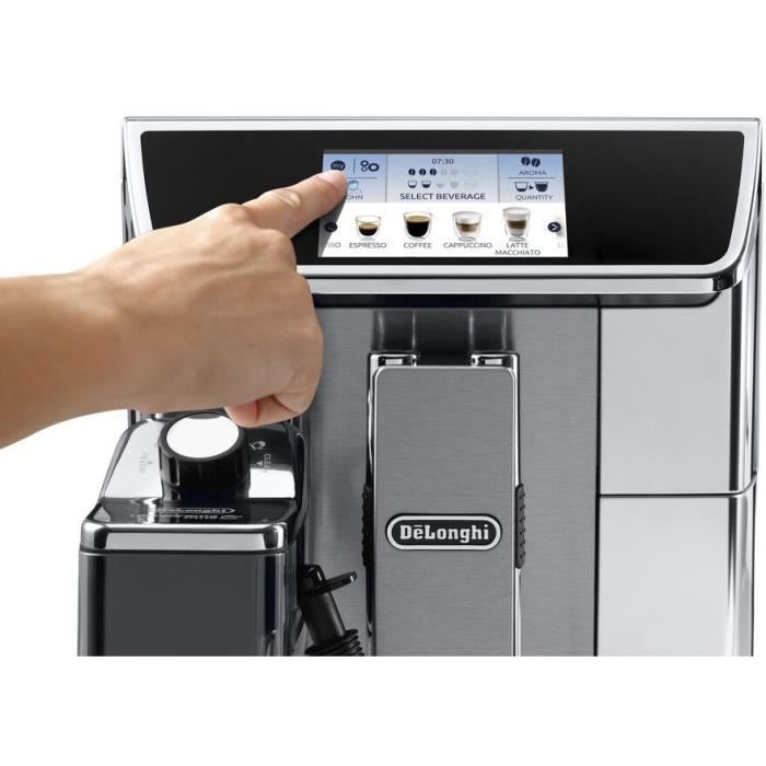Machine expresso automatique avec broyeur - DELONGHI - PrimaDonna Elite ECAM 650.75.MS - Inox
