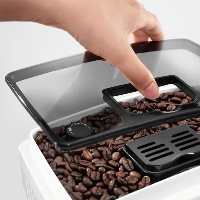 Espresso avec broyeur a grains - DELONGHI - Magnifica S ECAM22.110.W - 1,8 L - 250 g - 15 bar - 1450 W - Blanc