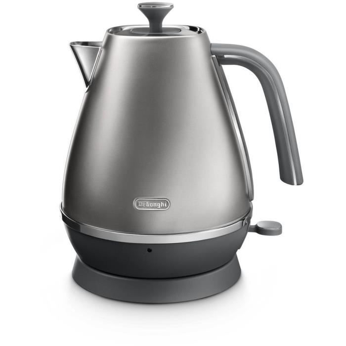 Bouilloire - DELONGHI - KBI2001.S - 2000 W - 1,7 L - Métal mat / Détails chromé