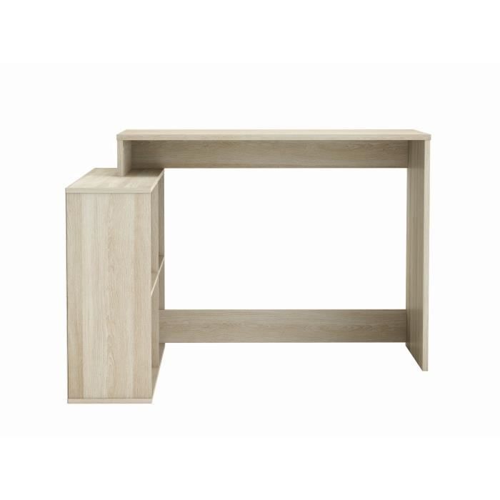 DEMEYERE Bureau d'angle contemporain dÈcor chene Shannon - L 112 cm - NAGANO