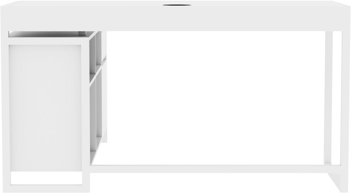 Bureau d'angle - DENVER 37A - Blanc - 139 x 139 x 75 cm