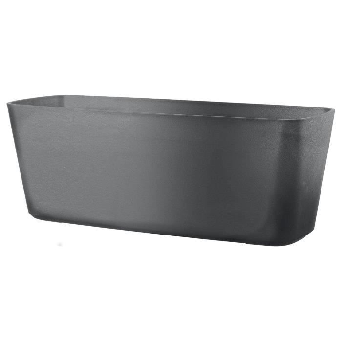 DEROMA Jardiniere Origin - 49,5x19 cm - 12 L - Grigio
