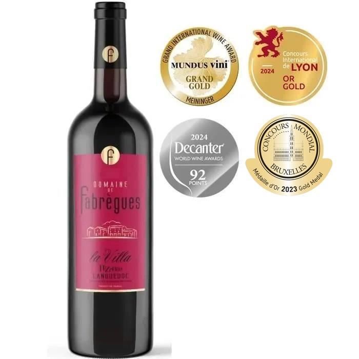 Domaine de Fabregues La Villa Languedoc Pézenas - Vin rouge de Languedoc 2022