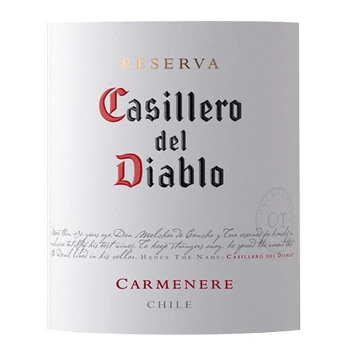 Casillero del diablo Reserva 2023 Carmenere - Vin rouge de Chili