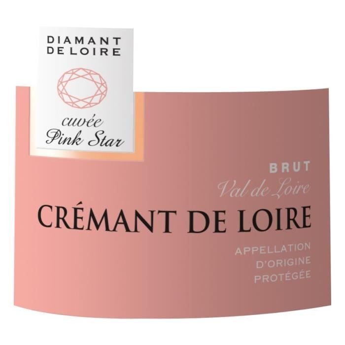 Diamant de Loire CuvÈe Pink Star CrÈmant de Loire RosÈ Brut