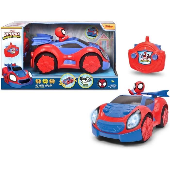 SMOBY - Spidey - Voiture radiocommandée - 17cm - Figurine Spidey incluse
