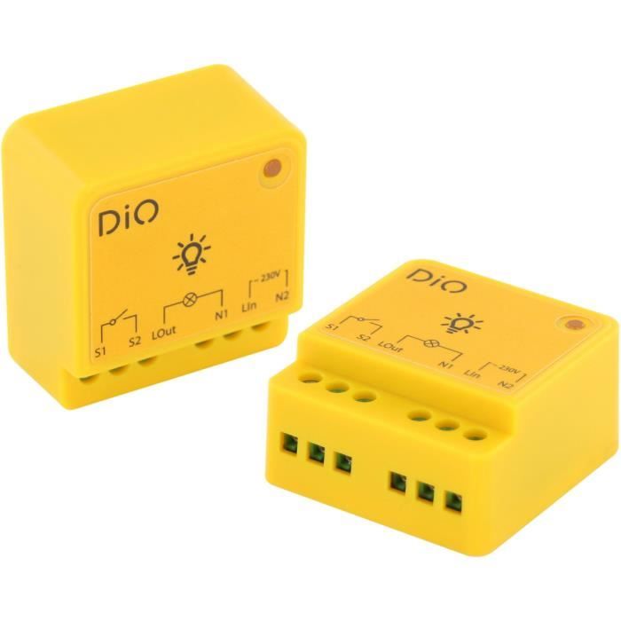 Lot de 2 modules éclairage - DiO CONNECTED HOME - On/Off 1000W - 433 MHz / Zigbee / BLE