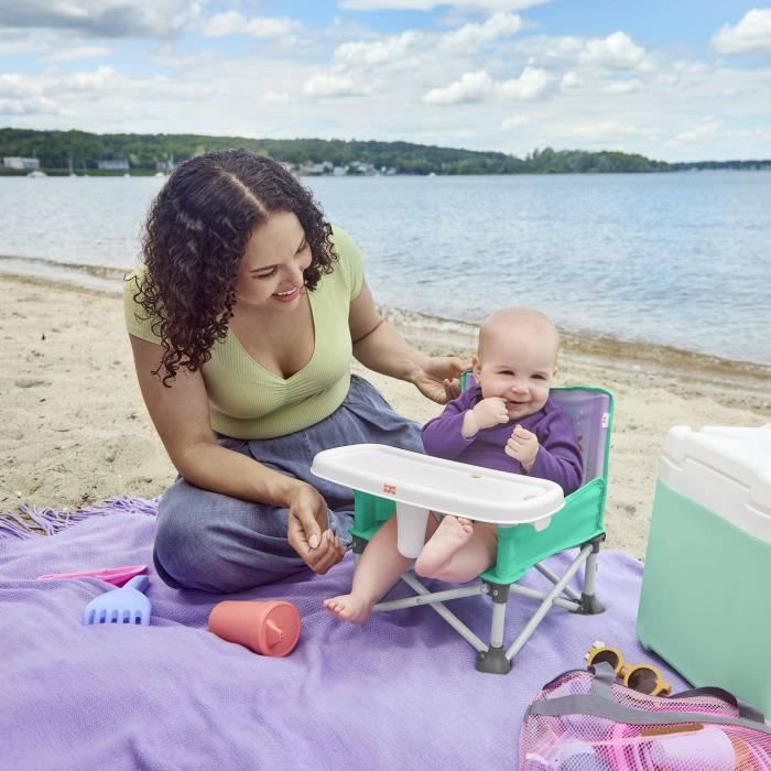 DISNEY BABY -PETITE SIRENE- Rehausseur de chaise pliable, nomade, de voyage, Léger et facile a nettoyer, Sac de transport inclus