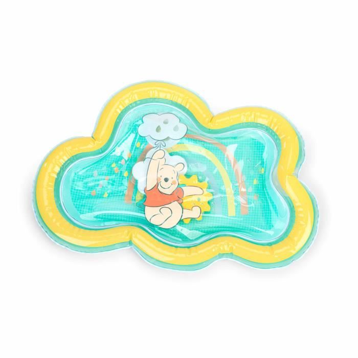 DISNEY BABY -WINNIE- Tapis d'eau pour bébé, jeu sensoriel et d'éveil?, gonflable, facile a nettoyer, pliable, des la naissance