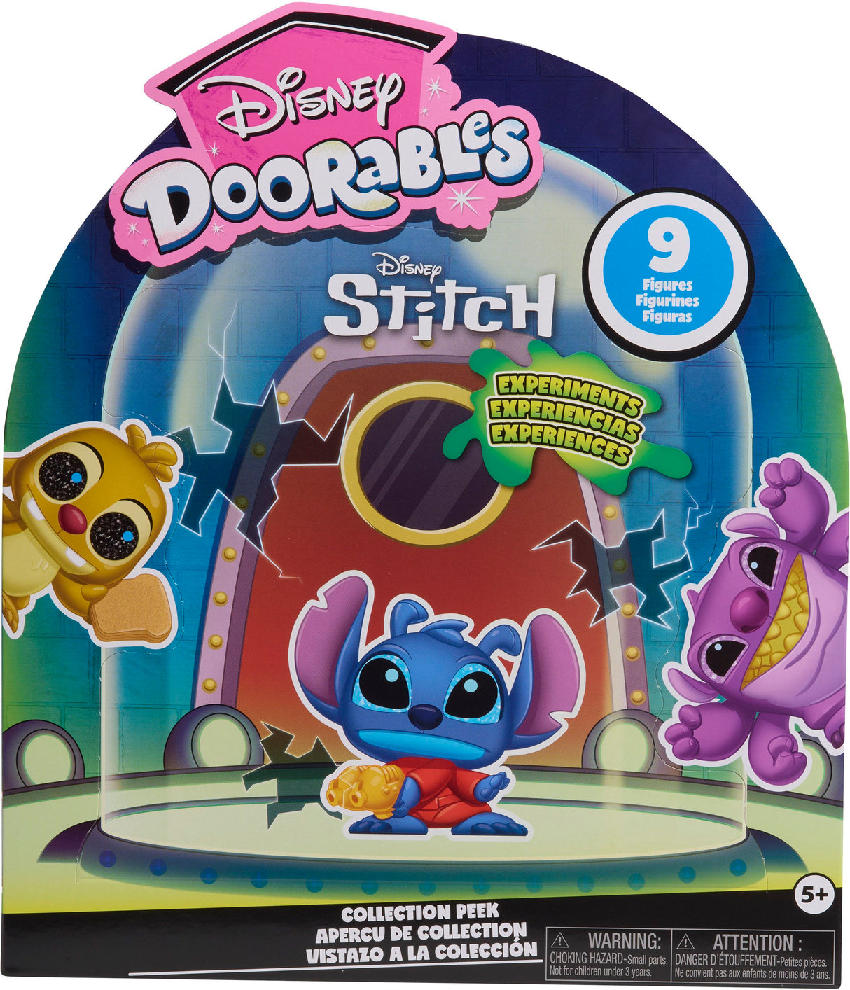 Doorables Stitch Coffret collector, Doorables Disney, Figurine a collectionner de 3,8 cm, Des 5 ans