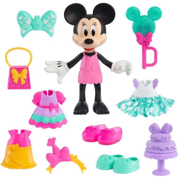 Coffret poupÈe - DISNEY MINNIE MOUSE - Figurine ArticulÈe 15 cm Sweet Party - Avec vetements et accessoires