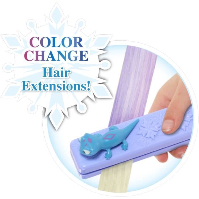 Tete a coiffer - REINE DES NEIGES - Tete a Coiffer Elsa Deluxe - Extensions, accessoires coiffure et color reveal, a partir de 3 ans