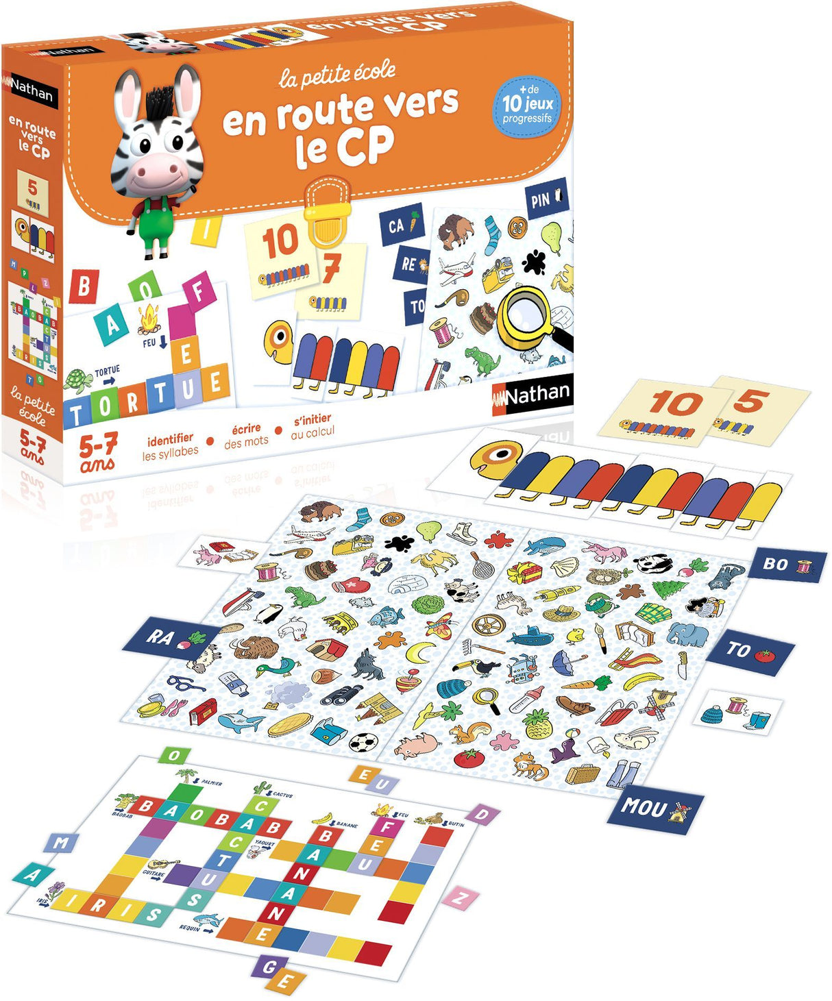 Coffret éducatif - NATHAN - La petite école - En route vers le CP ! - Jeux progressifs - Mixte