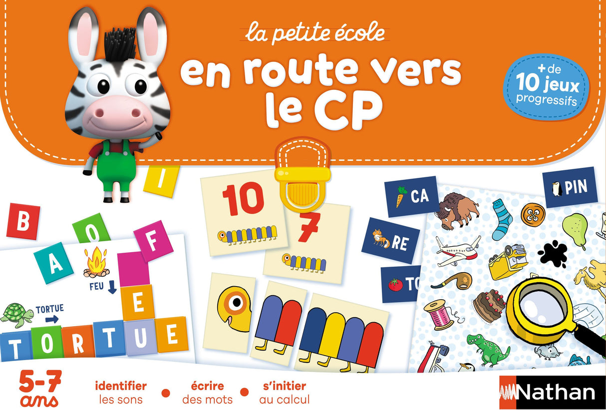 Coffret éducatif - NATHAN - La petite école - En route vers le CP ! - Jeux progressifs - Mixte