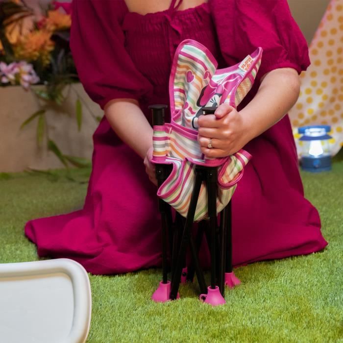 DISNEY BABY Chaise d'appoint Minnie Mouse, rÈhausseur Pop 'n Sit, intÈrieur, extÈrieur, pratique et compacte, pliage rapide, rose