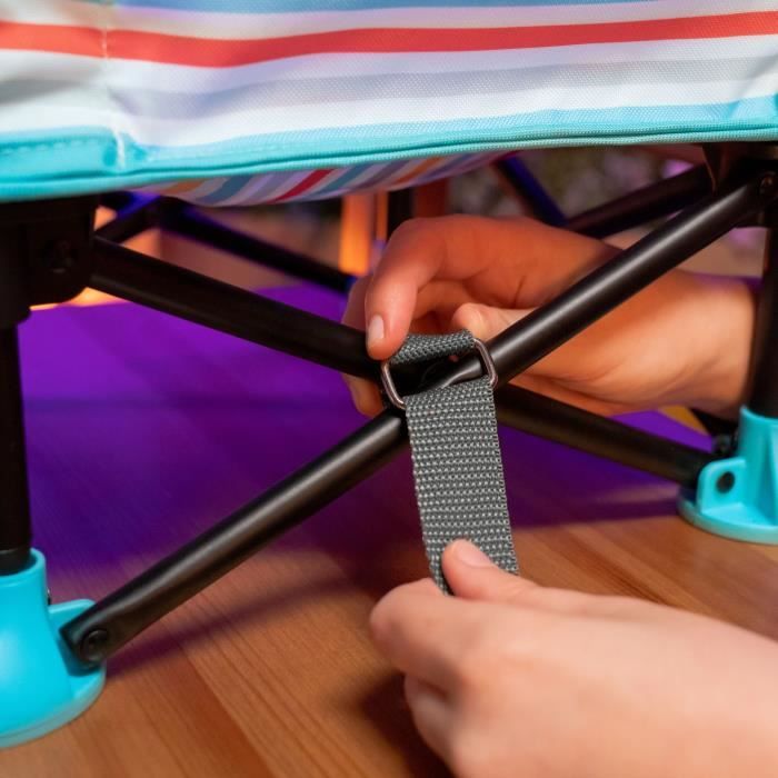 DISNEY BABY Chaise d'appoint Mickey Mouse, rÈhausseur Pop 'n Sit, intÈrieur, extÈrieur, pratique et compacte, pliage rapide, bleu