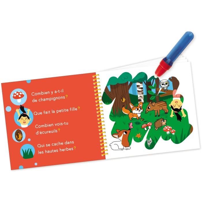 Coloréo - Bébés animaux - NATHAN - Coloriage a l'eau pour enfants de 3 ans et plus