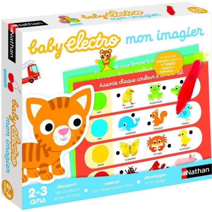 Jeu éducatif électronique - NATHAN - Nathan Baby Electro - Blanc - Multicolore - Enfant