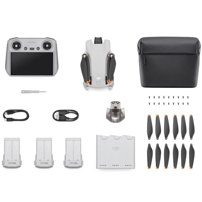 Drone - DJI - Mini 3 Fly More Combo - Avec radiocommande smart controller - Gris
