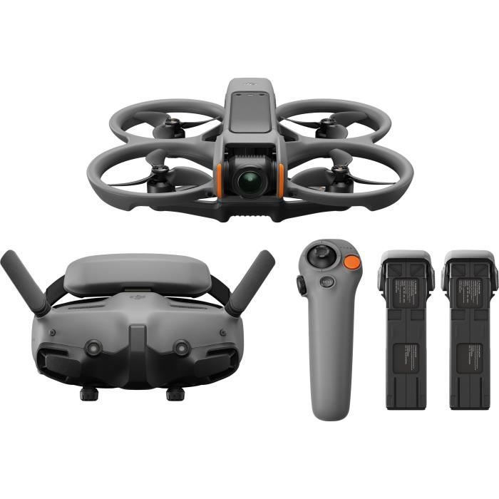 Pack Drone - DJI - Avata 2 + Stabilisateur RC Motion 3 + Casque Googles 3 + 3 batteries