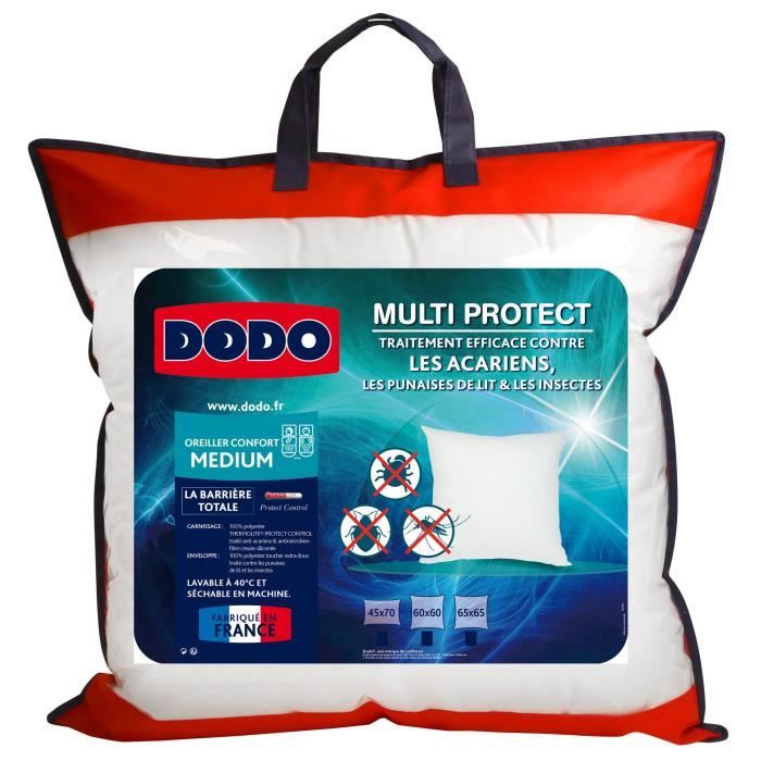 Oreiller Multi Protect - DODO - 65 x 65 cm - Blanc